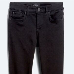 Black Mid Rise Skinny Jeans